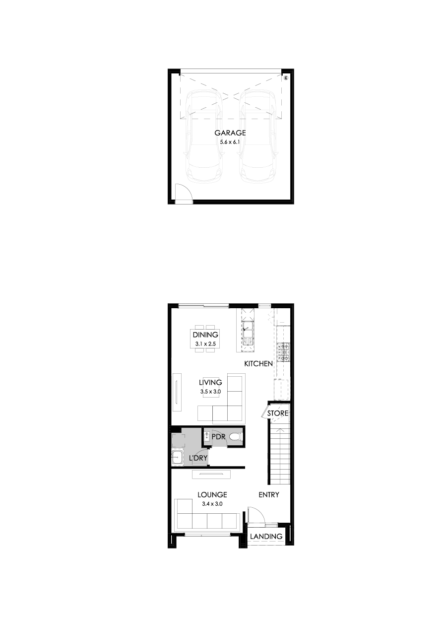 18b Ground Floor Floorplan (Standard - Flipped)